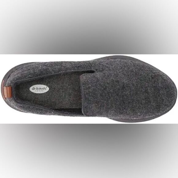 DR SCHOLLS Gray Moisture Wicking Cushioned Free Step & Go Slip On Flat Shoes Sz9 - Picture 2 of 16